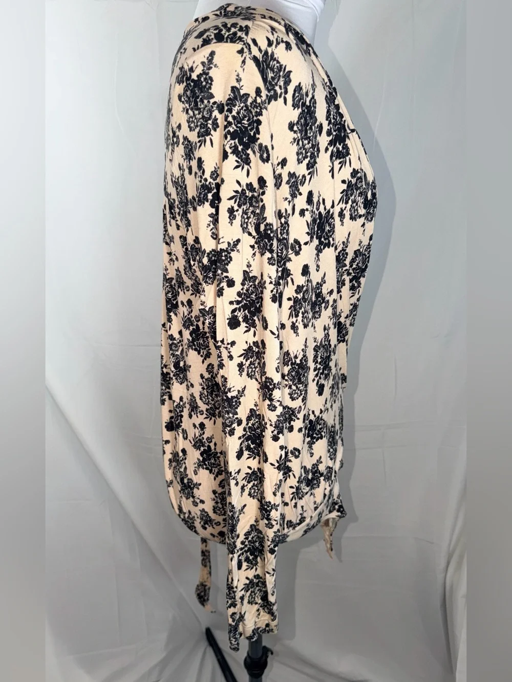 Free People Printed Turnt Long Sleeve Bodysuit